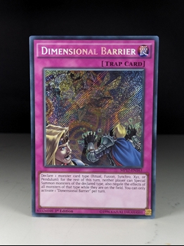 Dimensional Barrier (Secret Rare 1st Edition) card