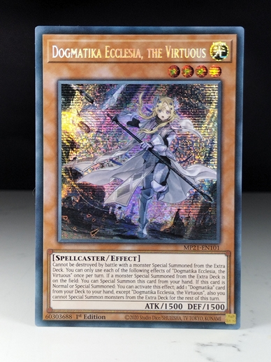 Dogmatika Ecclesia, the Virtuous (Prismatic Secret Rare 1st Edition)