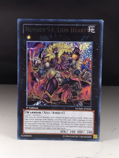 Number 54: Lion Heart (Secret Rare 1st Edition)